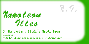 napoleon illes business card